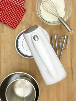 A close up shot of baking equipment
