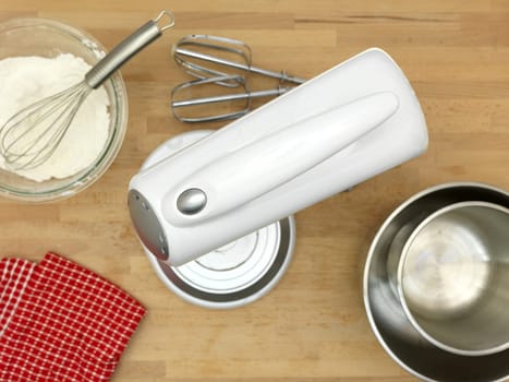 A close up shot of baking equipment