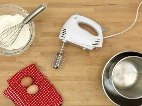 A close up shot of baking equipment