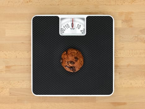 An abstract image of a set of bathroom scales