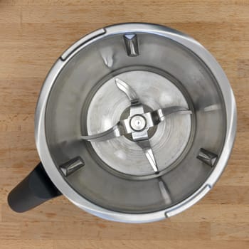 A close up shot of a kitchen blender