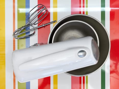 A close up shot of baking equipment