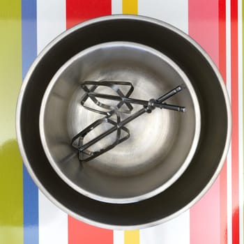 A close up shot of baking equipment