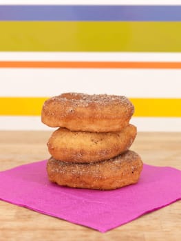 A conceptual lifestyle image of doughnuts
