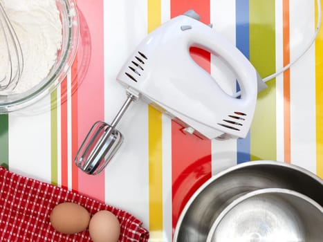 A close up shot of baking equipment