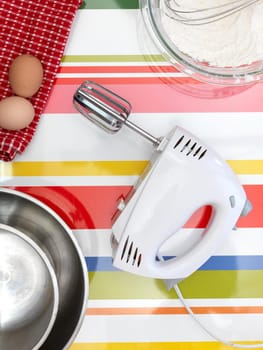 A close up shot of baking equipment
