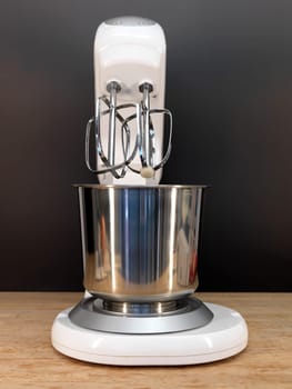 A close up shot of a food mixer