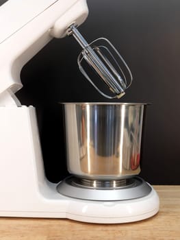 A close up shot of a food mixer