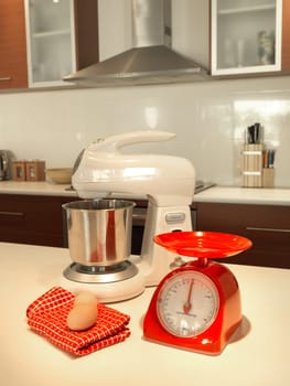 A close up shot of baking equipment