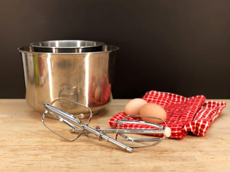 A close up shot of baking equipment