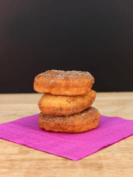 A conceptual lifestyle image of doughnuts