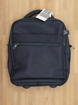 A close up shot of carry on luggage