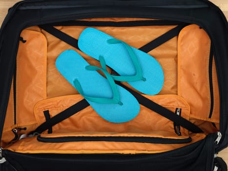 A close up shot of carry on luggage