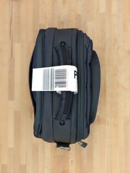 A close up shot of carry on luggage