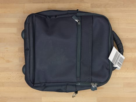 A close up shot of carry on luggage