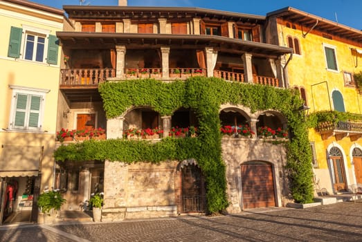 italian facade in  old city in Italy, Europe
