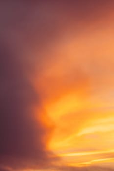 Sunrise Bright Dramatic Sky. Scenic Colorful Sky At Dawn. Sunset Sky Natural Abstract Background In Pink Red Orange Color