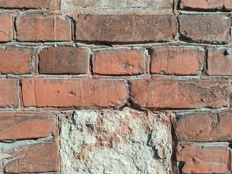 Old brick wall. rough grunge background