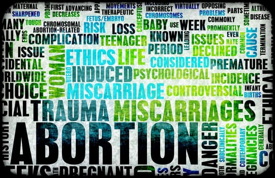 Abortion of Pregnancy Danger Background as a Art