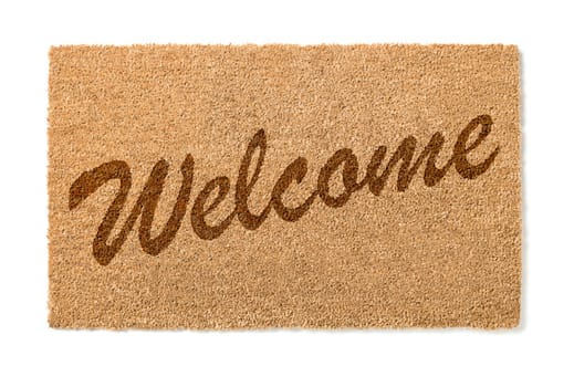 Welcome Mat Isolated On A White Background.