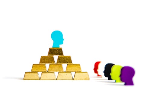 Golden bricks: wealth and success conceptualisation, isolated