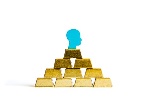 Golden bricks: wealth and success conceptualisation, isolated