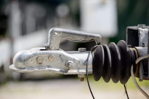 close-up trailer hook for boats