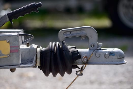 close-up trailer hook for boats