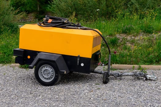 a yellow compressor site