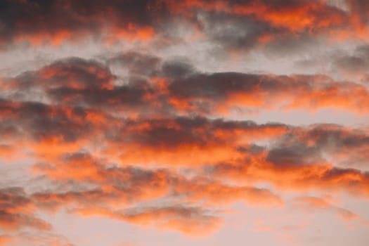 Sunrise Bright Dramatic Sky. Scenic Colorful Sky At Dawn. Sunset Sky Natural Abstract Background In Pink Red Orange Colors