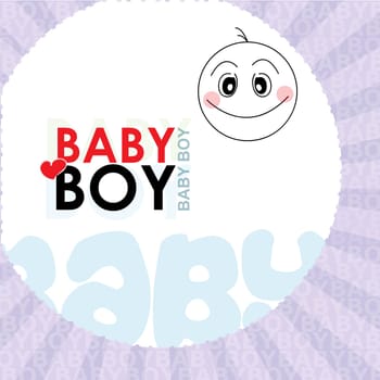 illustration of vector background showing infant elements