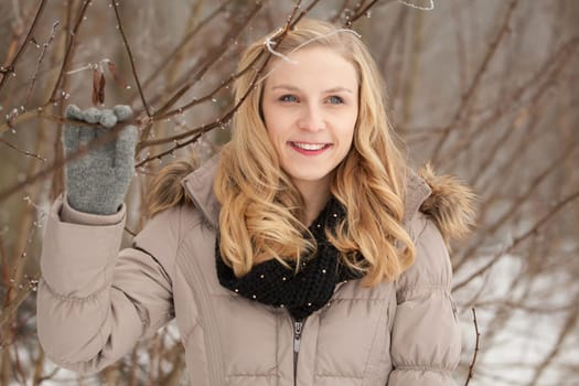 Portrait of women in winter