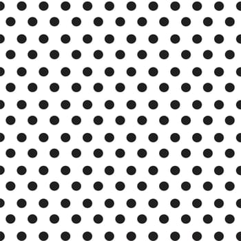 black dots on white background seamless pattern
