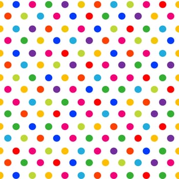 seamless pattern colorful polka dots background