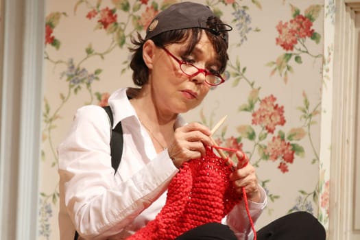Simone Rethel (Oda),photo rehearsal "Der Kuschattenmann"",Komoedie Winterhuder Faehrhaus Hamburg,20.05.2015,""Der Kurschattenmann"""