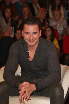 Andreas Gabalier (Saenger),recording by Markus Lanz at Studio Stahltwiete,Hamburg,19.05.2015
