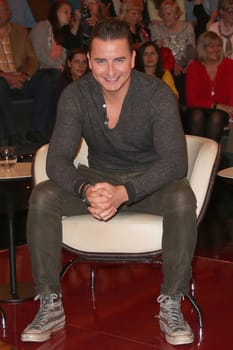 Andreas Gabalier (Saenger),recording by Markus Lanz at Studio Stahltwiete,Hamburg,19.05.2015