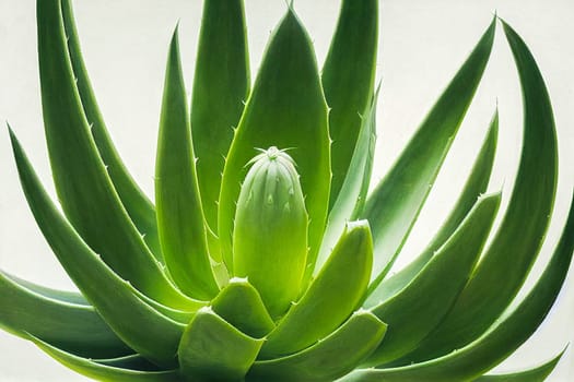 Aloe vera plant isolated on white background. Aloe vera is a succulent plant species of the genus Aloe. It is cultivated for agricultural and medicinal uses