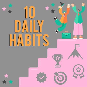 Text caption presenting Good Vibes Only, Business showcase Healthy routine lifestyle Good nutrition Exercises
