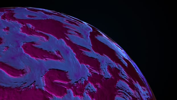 Abstract swirl sphere. Computer generated 3d render