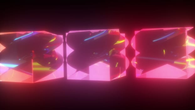 Glossy neon. Computer generated 3d render