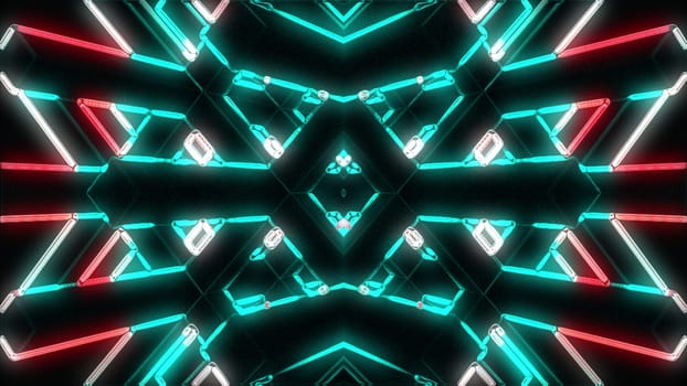 Glowing lines. Computer generated 3d render