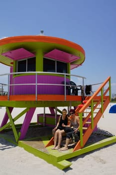 South Beach in Miami Beach,Florida,USA