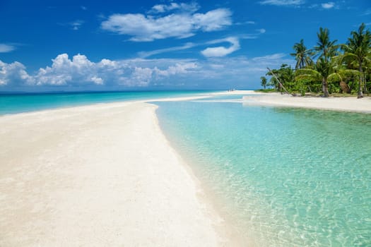 Paradise beach on the Bantayan island in Philippines