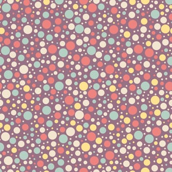 vector seamless cute pattern with polka dots