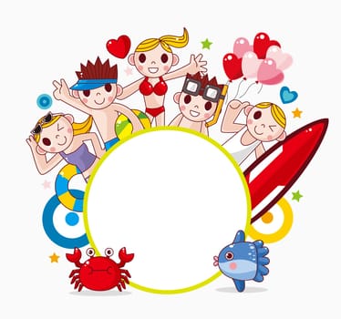 Summer party frame
