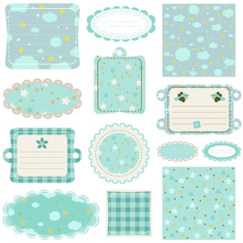 design elements for baby scrapbook
