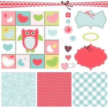 design elements for baby scrapbook