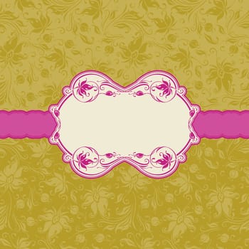 Template frame design for greeting card . Seamless background.