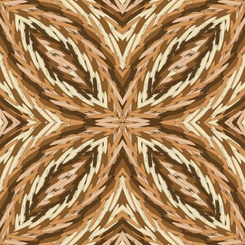 Decorative geometrical african seamless pattern in brawn colors